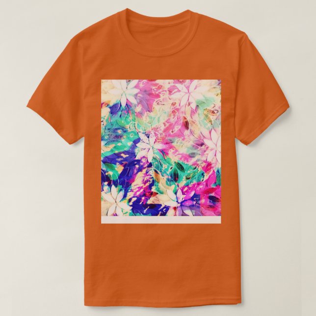 Hawaiian Floral Design TShirt (Design devant)