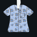 Hawaiian Holly Hanoukka Blue Floral Aloha Shirt<br><div class="desc">Hau’oli Hanukaha est Hawaï'ian pour Happy Hanoukka ! Cette illustration montre une interprétation tropicale du saint dans les couleurs Hanoukka et les gradients subtils. Le lettrage est poussiéreux avec de la neige pour une surprise supplémentaire. Ce design est disponible sur une variété de produits pour la maison et les vêtements...</div>