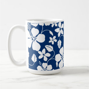 HAWAIIAN HULA (HIBISCUS) MARINE CAFÉ MUG