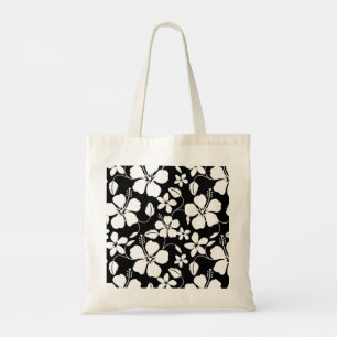 HAWAIIAN HULA (HIBISCUS) SAC FOURRE-TOUT NOIR