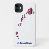 Hawaiian Island & Hawaiian Flag iPhone 11 Coque