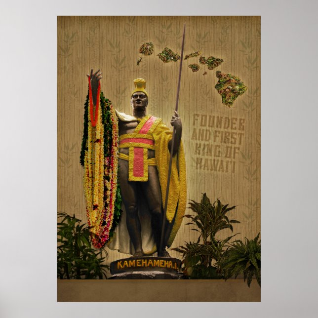 Hawaiian King Kamehameha I. Poster (Devant)