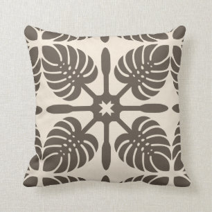 HAWAIIAN QUILT COUSSIN - Monstera