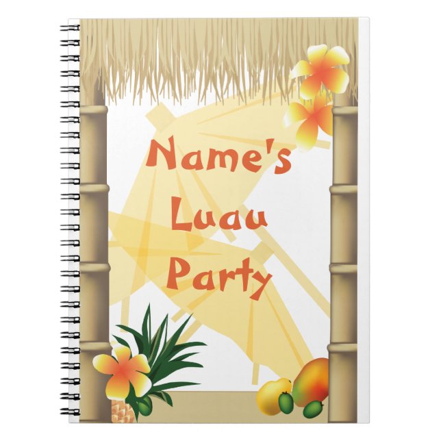 Hawaiian Tropical Luau Party Keepsaké Carnet (Devant)