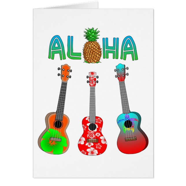 Hawaiian Ukulele Aloha Hawaii (Devant)