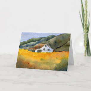 "Hay Fields" Country Roads Carte de voeux
