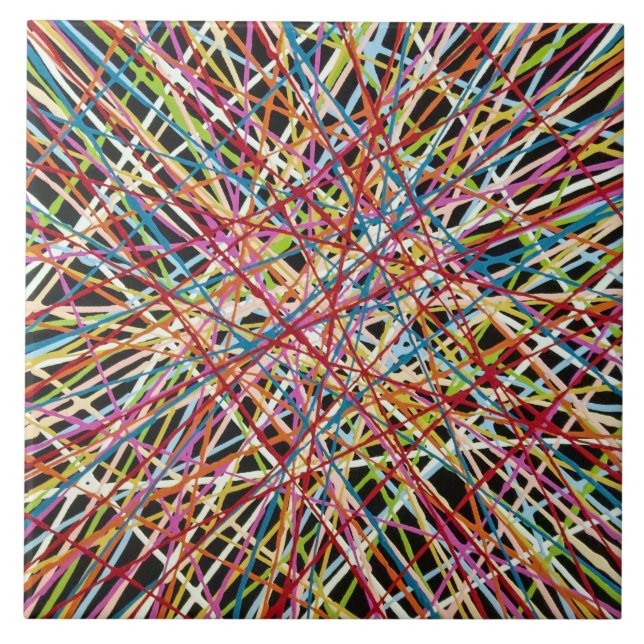 Haystack en Rouge 6 x 6 Carreaux en céramique (Devant)