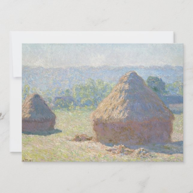 Haystacks Fin de l'été Claude Monet (Devant)