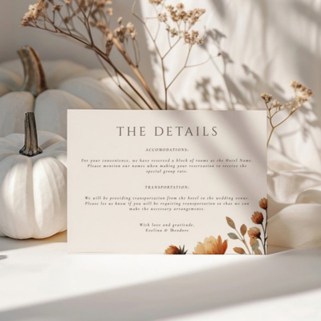 Hazelwood Landcape Mariage Détails Carte (Créateur téléchargé)