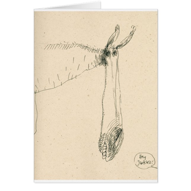 Hé, carte d'âne (Devant)