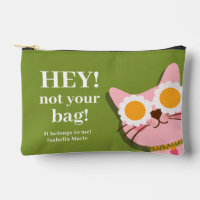 Hé ! Pas votre sac Drôle Chat Sac Pochette Personn