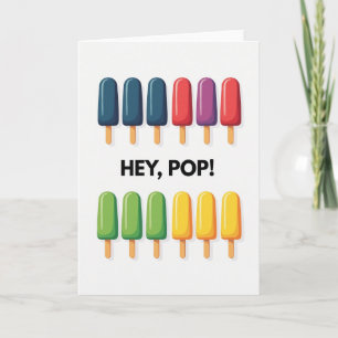 Hé Pop bâtonnets glacés carte