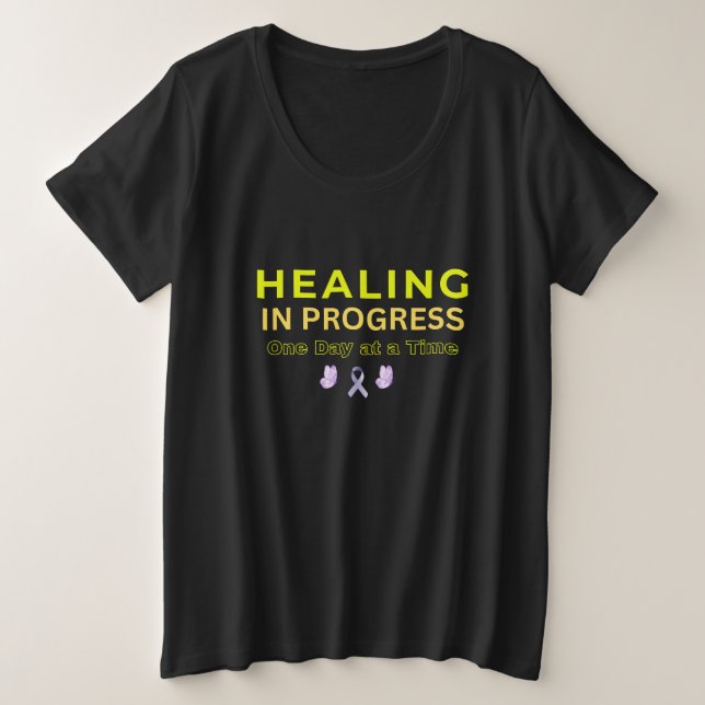 Healing in Progress Shirt – Minimalist Inspiration (Design devant)