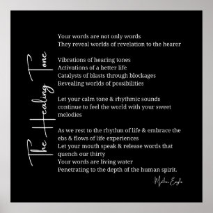 Healing Tone Sound Poster poster décoration murale