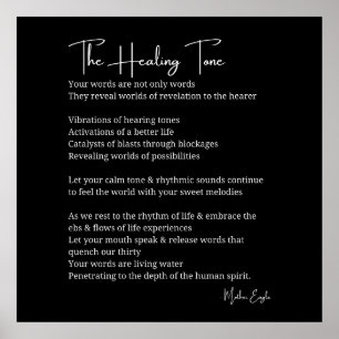 Healing Tone Sound Poster poster décoration murale