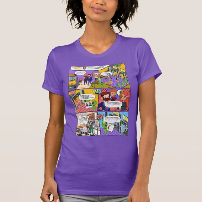 Health Check AI Comics Woman T-Shirt (Devant)
