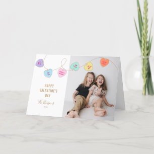 Heart Candy Valentine's Day Photo Carte de vacance