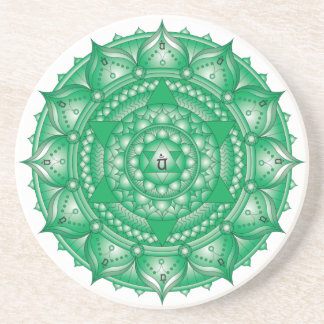 Heart Chakra Light Dessous de verre Mandala