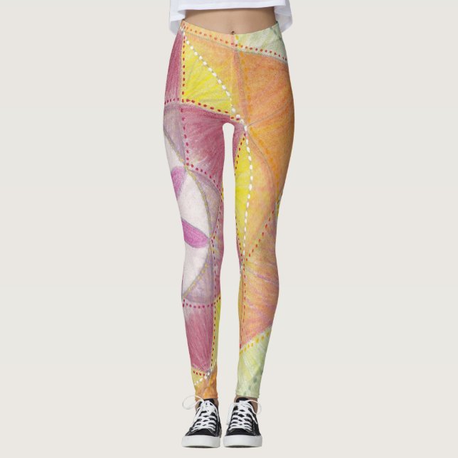 Heart Chakra Mandala Leggings (Devant)