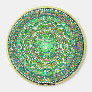 Heart Chakra Mandala Magnets