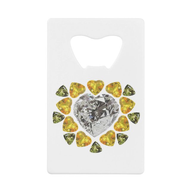 Heart Diamond Gemstone Art (Devant)