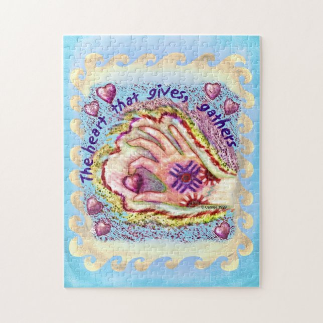 Heart donne le puzzle chrétien (Vertical)