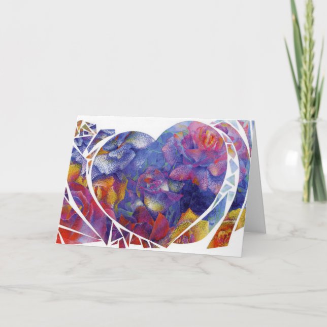 "Heart Garden" 5x7-in. Cartes pliées (Devant)