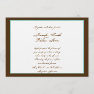 Heart Love Knot Western Faire-part de mariage