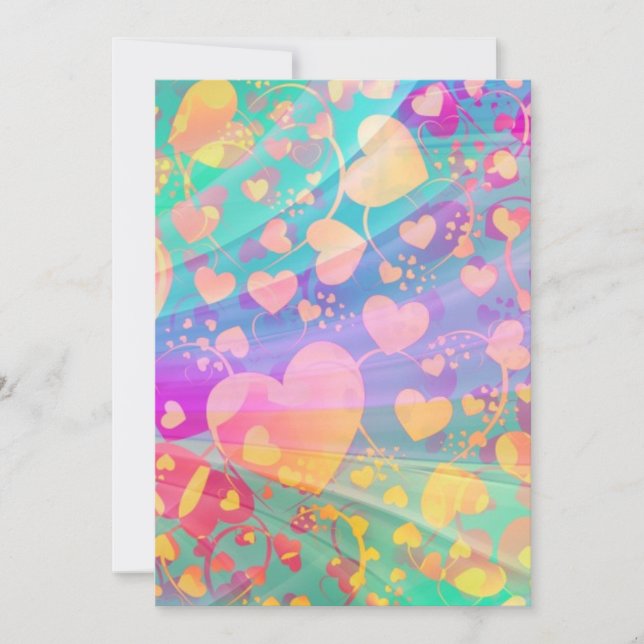 Heart Love Motif Pastel Design (Devant)