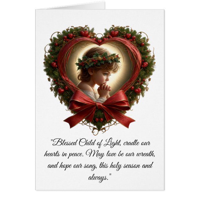 Heart of Prayer, Crown of Holly Card (Devant)