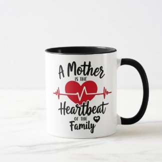 Heartbeat Maman Mug