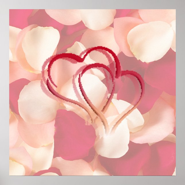 hearts and rose petals AUTOGRAPH POSTER (Devant)