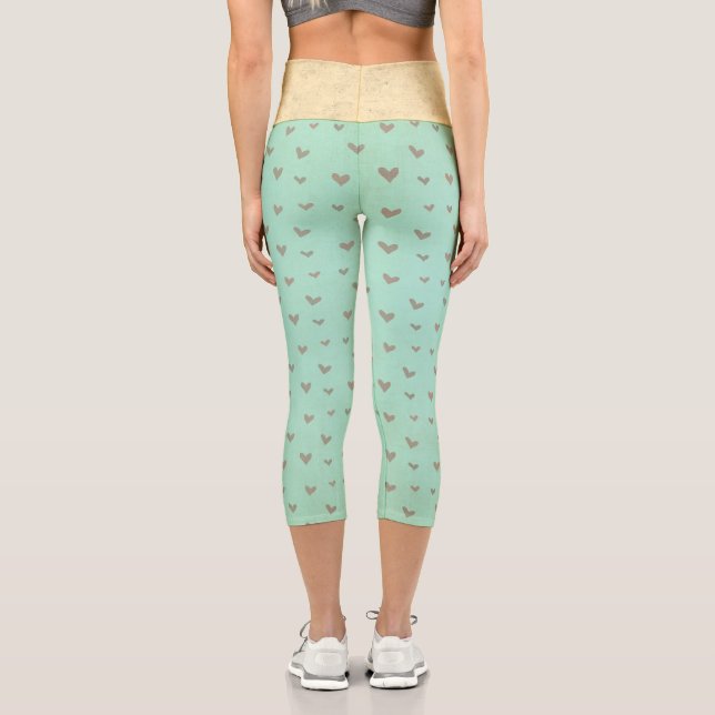 Hearts Capri Leggings (Verso)