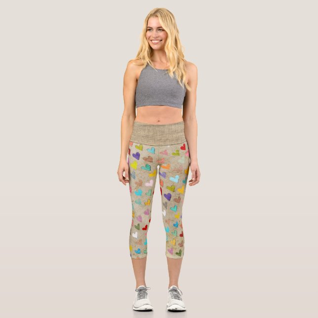Hearts Capri Leggings (Recto)