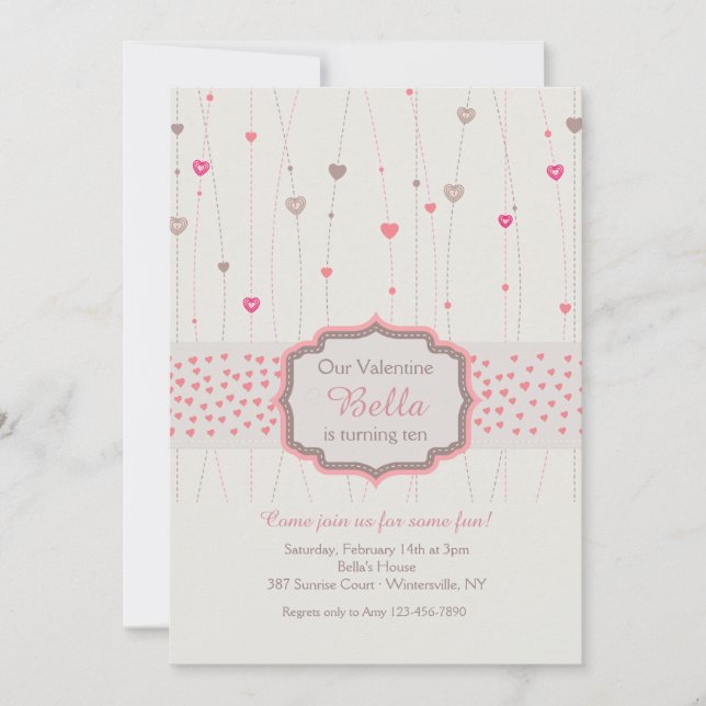 Hearts Galore Invitation (Devant)