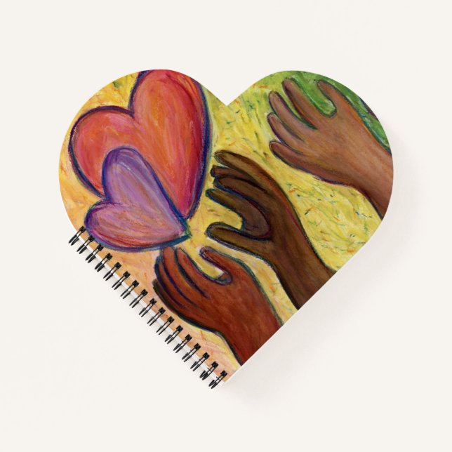 Hearts & Hands Love Diversity Carnet ou Journal (Devant)