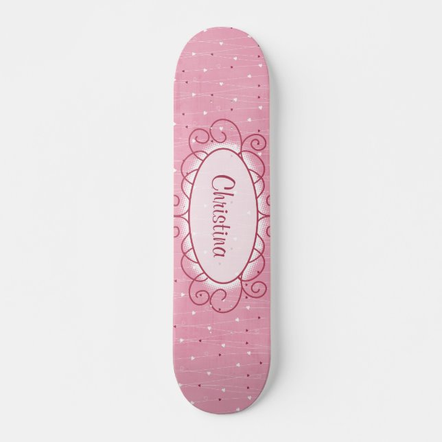 Hearts & Love Old School Skateboard (Devant)