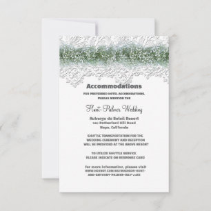 Hébergements de mariage dentelle blanche et souffl