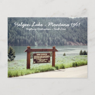 Hebgen Lake Montana 1961 Quake Fault Line Carte po