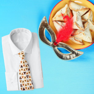 Hébreu Happy Purim Hamentash Cravate