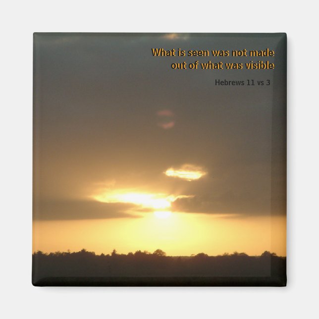 Hébreux 11 vs 3 | Magnet (Devant)