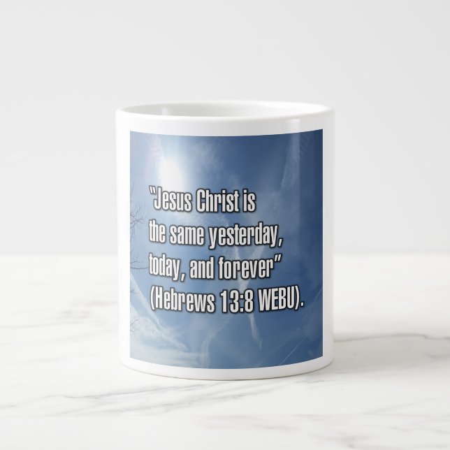 Hébreux 13:8 WEBU Mug (Devant)