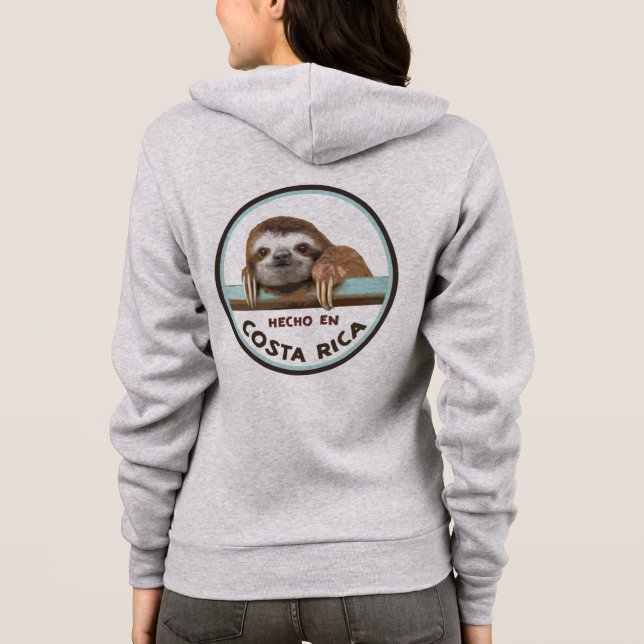 Hecho en Costa Rica Sloth sweat - shirt à capuche (Dos)