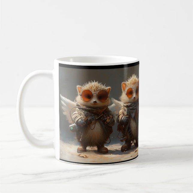 Hedgehog Angel Punks 15oz Mug (Gauche)