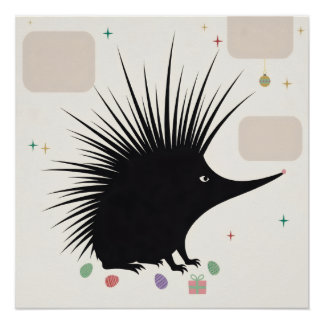 Hedgehog Easter Poster