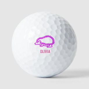 Hedgehog mignon adorable balle de golf jolie viole