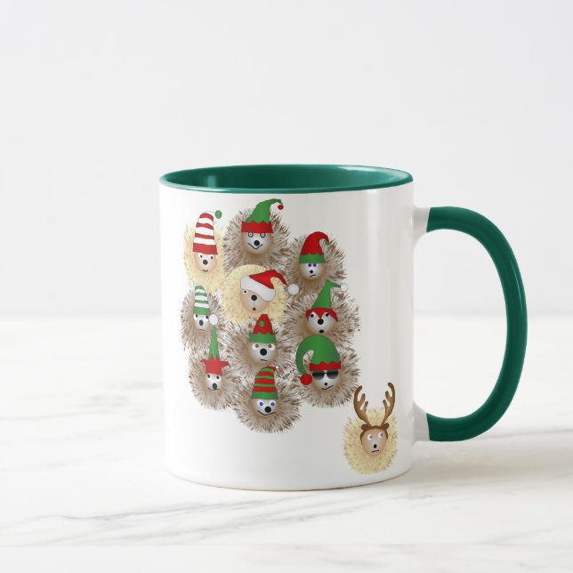 Hedgehogs Fête Mug (Droite)