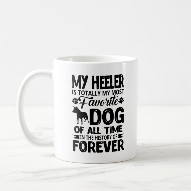 Heeler bleu est ma tasse préférée de chien (Gauche)
