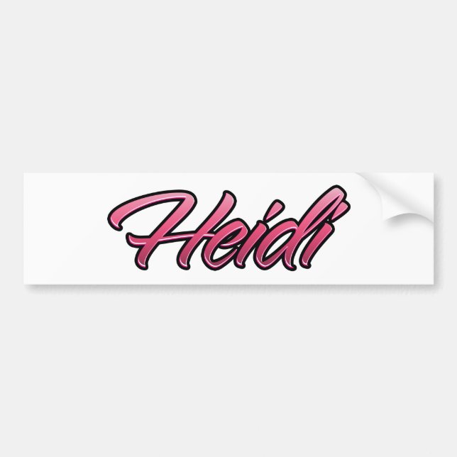 Heidi faded pink Autocollants (Devant)
