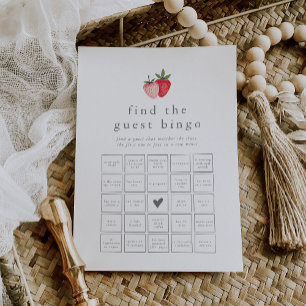 HEIDI fraise Trouvez la carte de jeu de Bingo invi